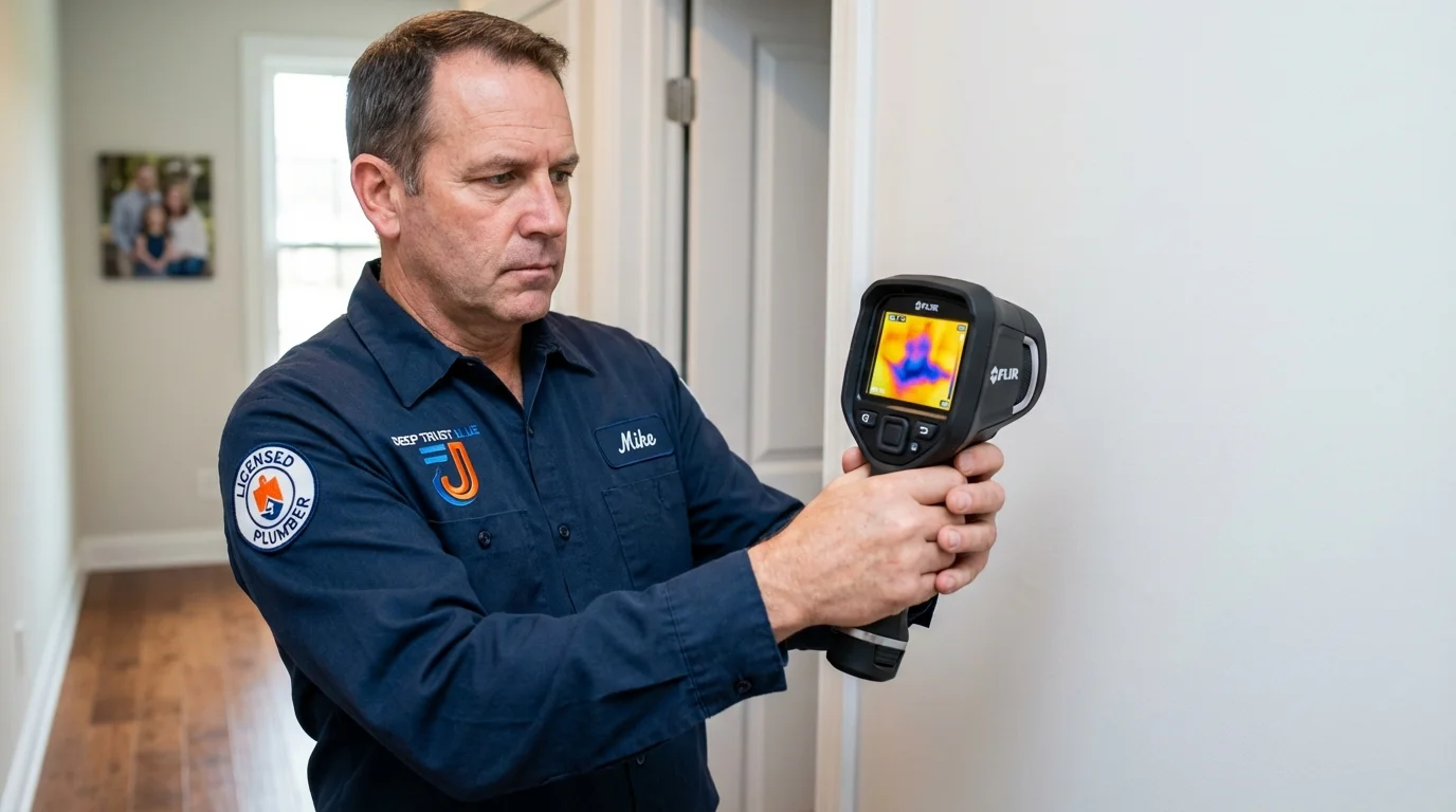 Thermal imaging leak detection by Johns Plumbing LLC in Plattsmouth